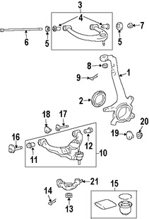 Foto de R�tula de direcci�n Original para Toyota 4Runner Toyota FJ Cruiser Lexus  Lexus GX470 Marca TOYOTA N�mero de Parte 4321160200