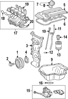 Foto de Adaptador del Filtro de aceite del Motor Original para Toyota Camry Toyota Highlander Toyota Corolla Lexus HS250h Marca TOYOTA Nmero de Parte 1569528010