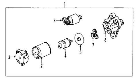 Foto de Solenoide de Encendido Original para Toyota Lexus Scion Marca TOYOTA Nmero de Parte 2822628041