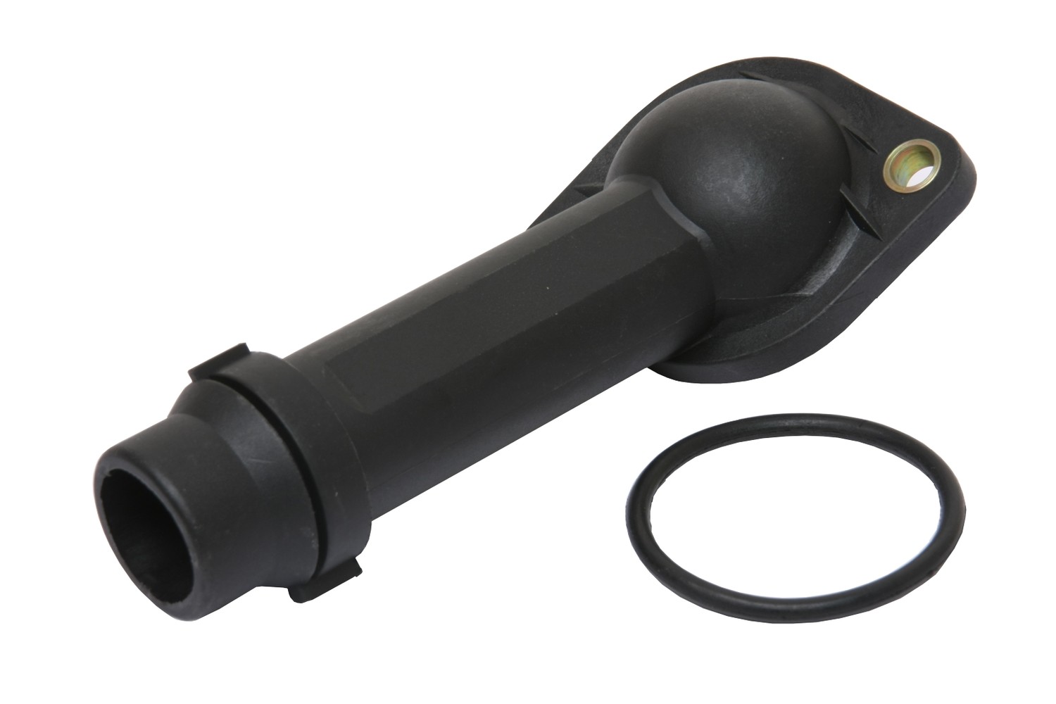 Foto de Carcasa del termostato del refrigerante del motor para Audi A4 2001 Audi A4 Quattro 2001 Volkswagen Passat 2000 2001 2002 2003 2004 2005 Marca URO PARTS Parte #06B121121
