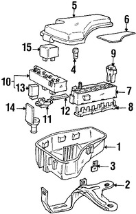 Foto de Relay de la bomba de inyecci�n de aire secundario Original para Volvo S70 Volvo V70 Volvo C70 Marca VOLVO N�mero de Parte 9494448