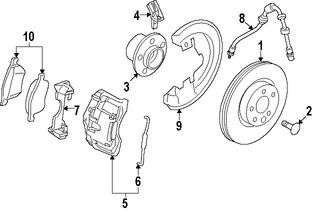 Foto de Grapa Antivibradora Disco de Freno Original para Volvo Marca VOLVO N�mero de Parte 30671546