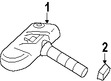 Foto de Kit de Hardware del sensor TPMS Original para Volvo Marca VOLVO Nmero de Parte 31414189