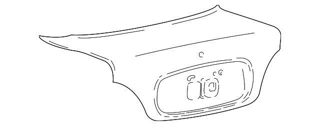 Foto de Tapa del maletero para Hyundai Accent 2003 2004 2005  ORIGINAL parte# 69200-25510