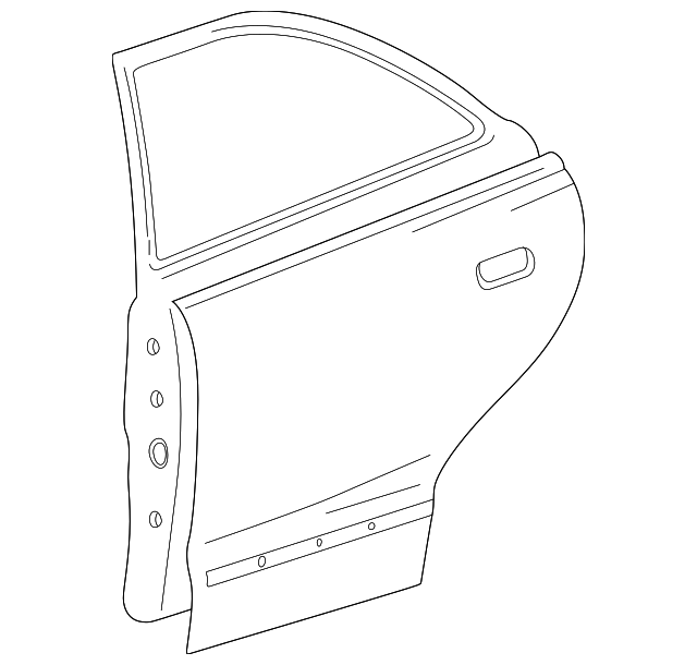 Foto de Carcasa de puerta para Hyundai Accent 2000 2001 2002 2003 2004 2005  ORIGINAL parte# 77004-25011