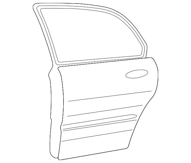 Foto de Carcasa de puerta para Hyundai Sonata 1999 2000 2001  ORIGINAL parte# 77004-38110