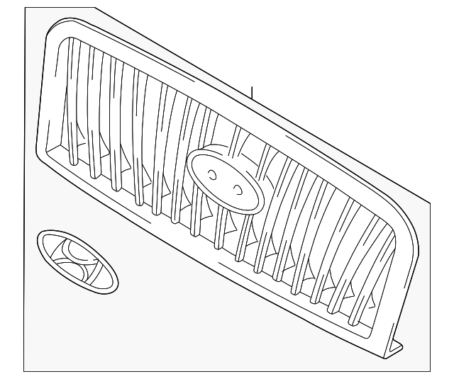 Foto de Rejilla / Parrilla para Hyundai Sonata 2002 2003 2004 2005  ORIGINAL parte# 86350-3D000