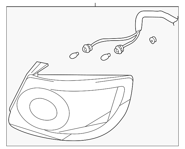 Foto de Conjunto de luz trasera para Hyundai Elantra 2001 2002 2003  ORIGINAL parte# 92401-2D200