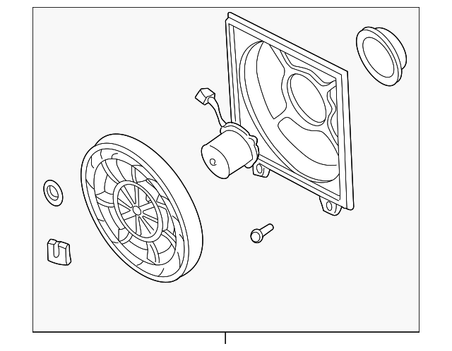 Foto de Montura de ventilador de enfriado de motor para Hyundai Accent 2000 2001 2002  ORIGINAL parte# 97730-25100