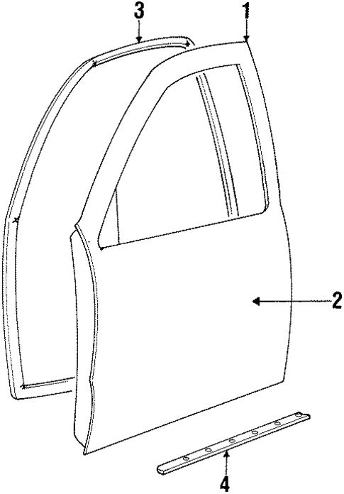 Foto de Carcasa de puerta para Kia Sportage 2001 2002  ORIGINAL parte# 0K07A-58020